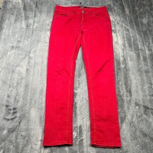 Jordache Womens Skinny Jeans Red Stretch Denim Size 6 JM312009C